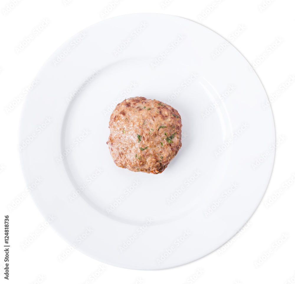 Delicious pork burger cutlet. Delicious pork burger cutlet.