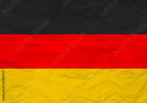 Germany flag crumpled paper