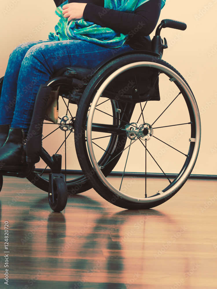 Fototapeta premium Legs of disabled person.