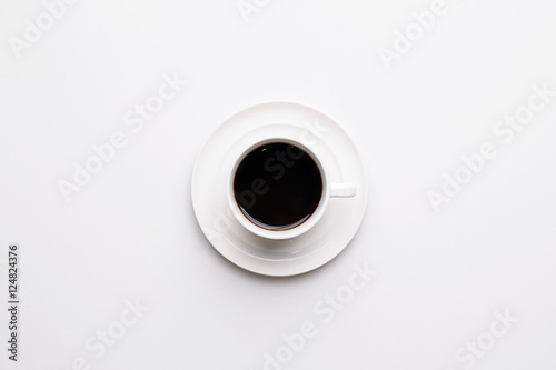 coffee cup top view