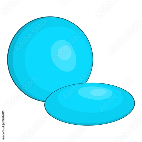 Contact lens icon. Cartoon illustration of contact lens vector icon for web design