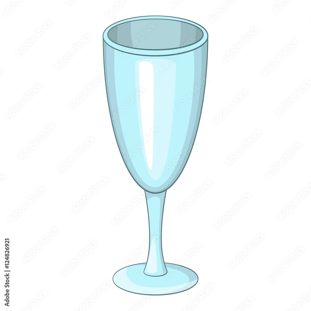 Obraz premium Wine glass icon. Cartoon illustration of wine glass vector icon for web