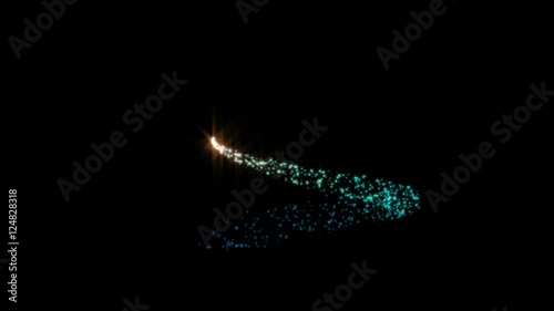 回転するネオン爆発