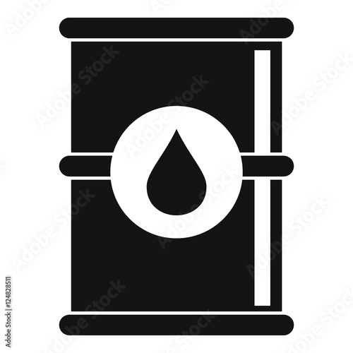 Barrel of oil icon. Simple illustration of barrel of oil vector icon for web