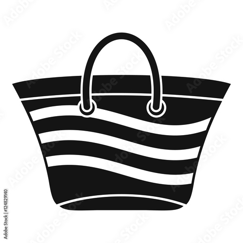 Women beach bag icon. Simple illustration of women beach bag vector icon for web