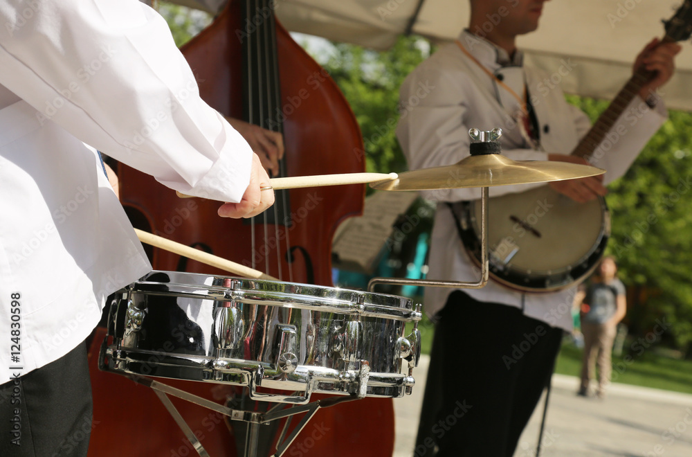 Fototapeta premium Performance of a jazz band