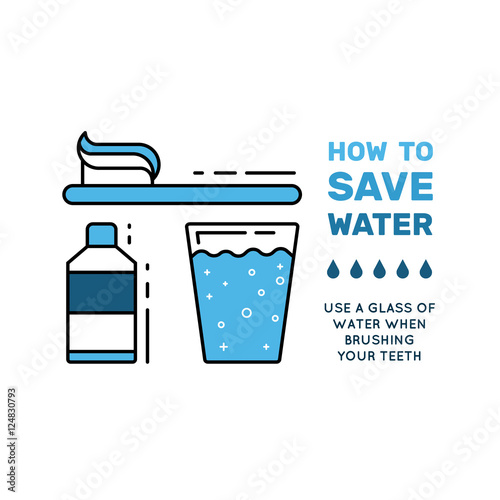 simbol saving water