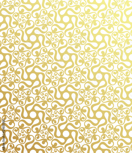 golden celtic seamless pattern, vector