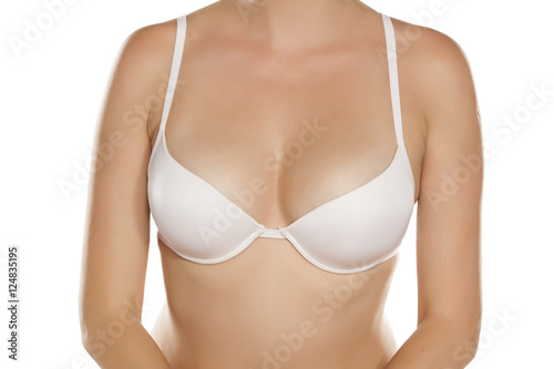woman with white bra
