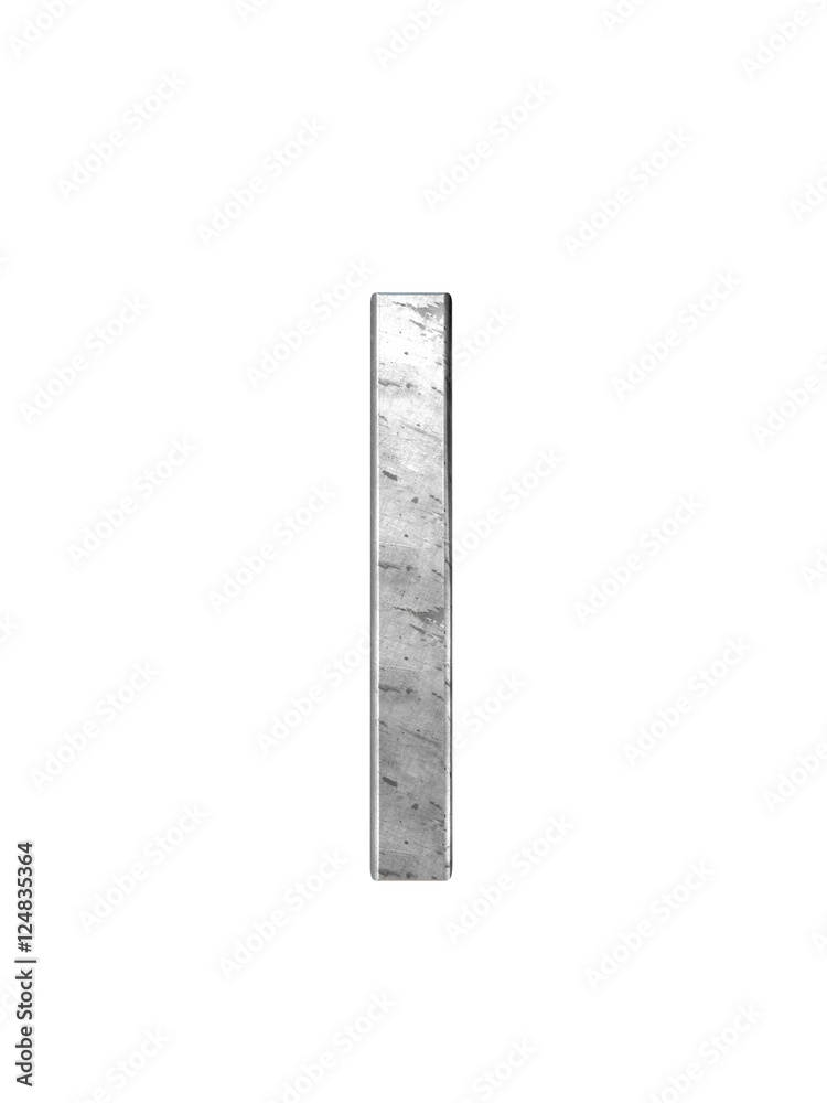 Metal alphabet. 3D rendering Metal alphabet. 3D rendering