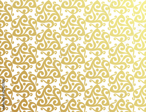 ancient golden celtic seamless pattern, vector