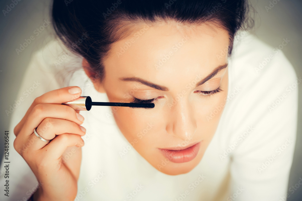 pretty cute girl with mascara pretty cute girl with mascara