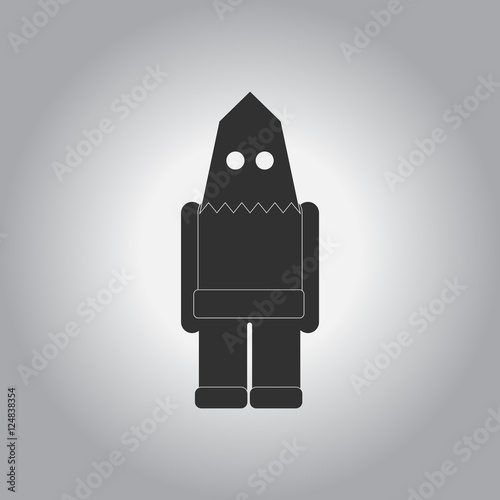 Vector illustration in flat design Halloween icon Executioner