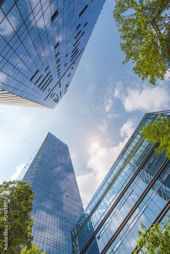 Canvas Print Gigantic skyscrapers from below