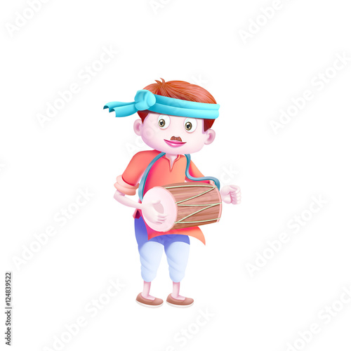 Man with Dholak