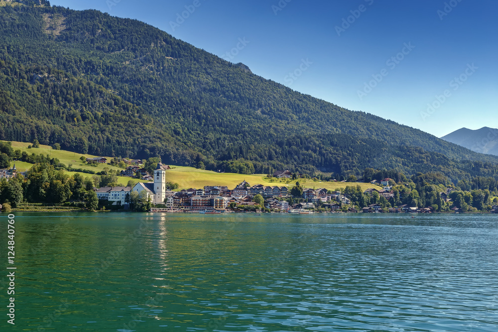 view of St. Wolfgang, Austria