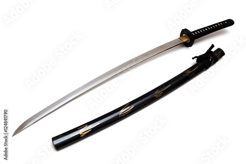 Japanese sword and scabbard photo