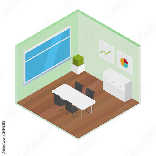 Vector Isometric Office