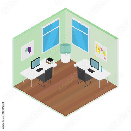 Vector Isometric Office