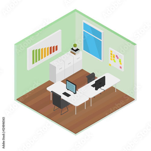 Vector Isometric Office