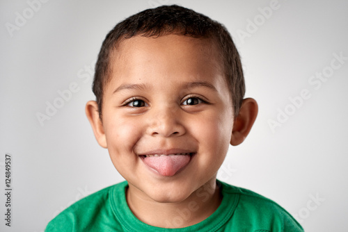 silly child face