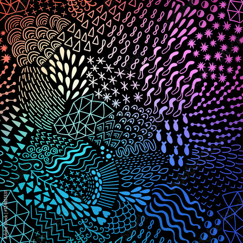Abstract pattern in retro memphis style. Organic abstract background