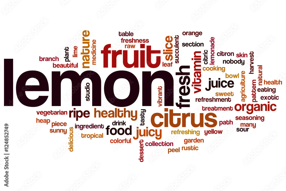 Lemon word cloud Lemon word cloud
