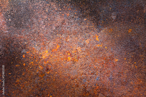 Rusty metal texture or rusty metal background. Grunge retro vintage of rusty metal plate for design with copy space for text or image. photo