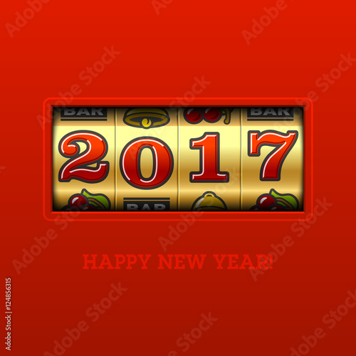 Happy New Year 2017 greetin...