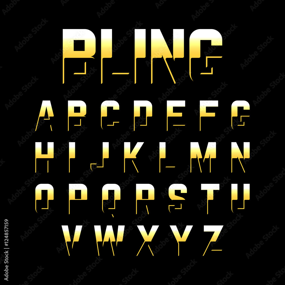 Bling style font Bling style font