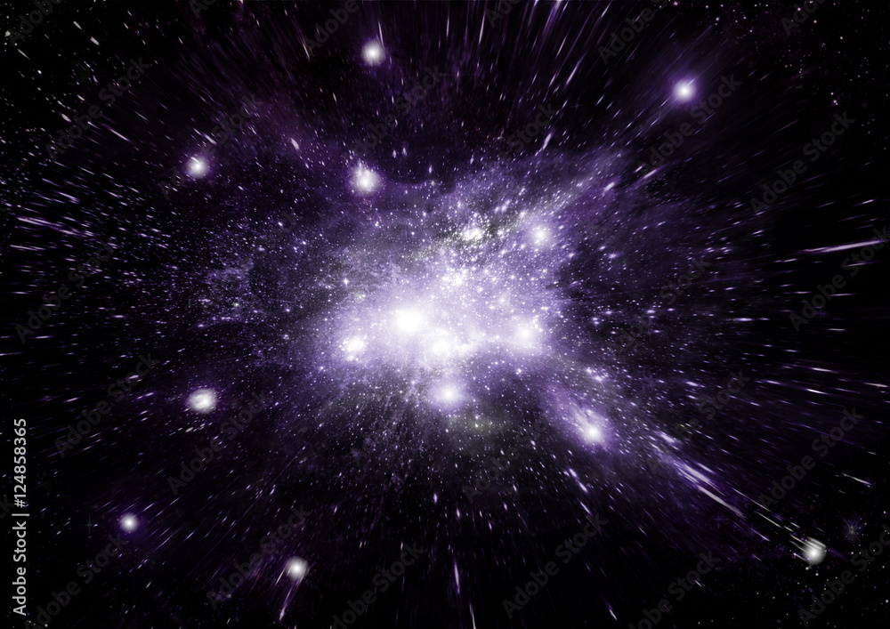 Naklejka premium galaxy in a free space