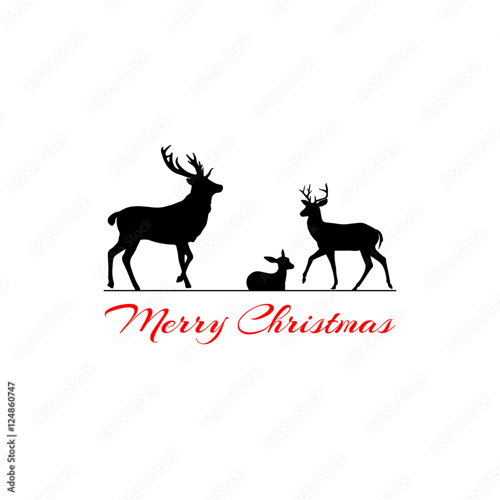 Hirschfamilie - Merry Christmas Hirschfamilie - Merry Christmas
