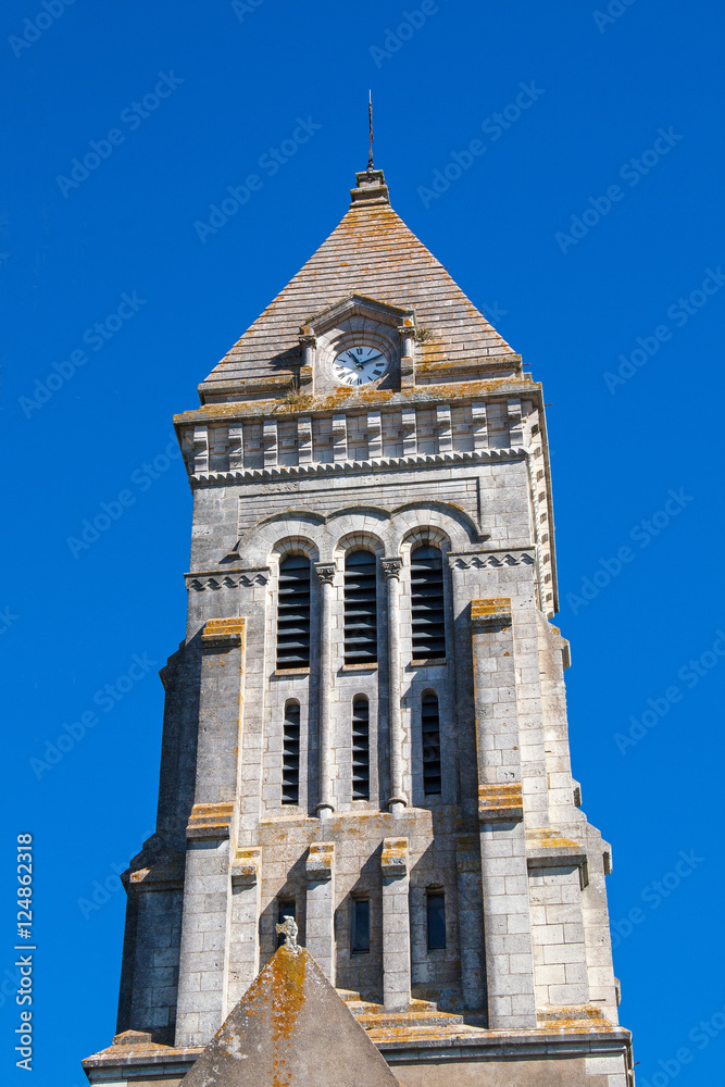 Obraz premium L'église Saint Philbert de Noirmoutier en ile en Vendée