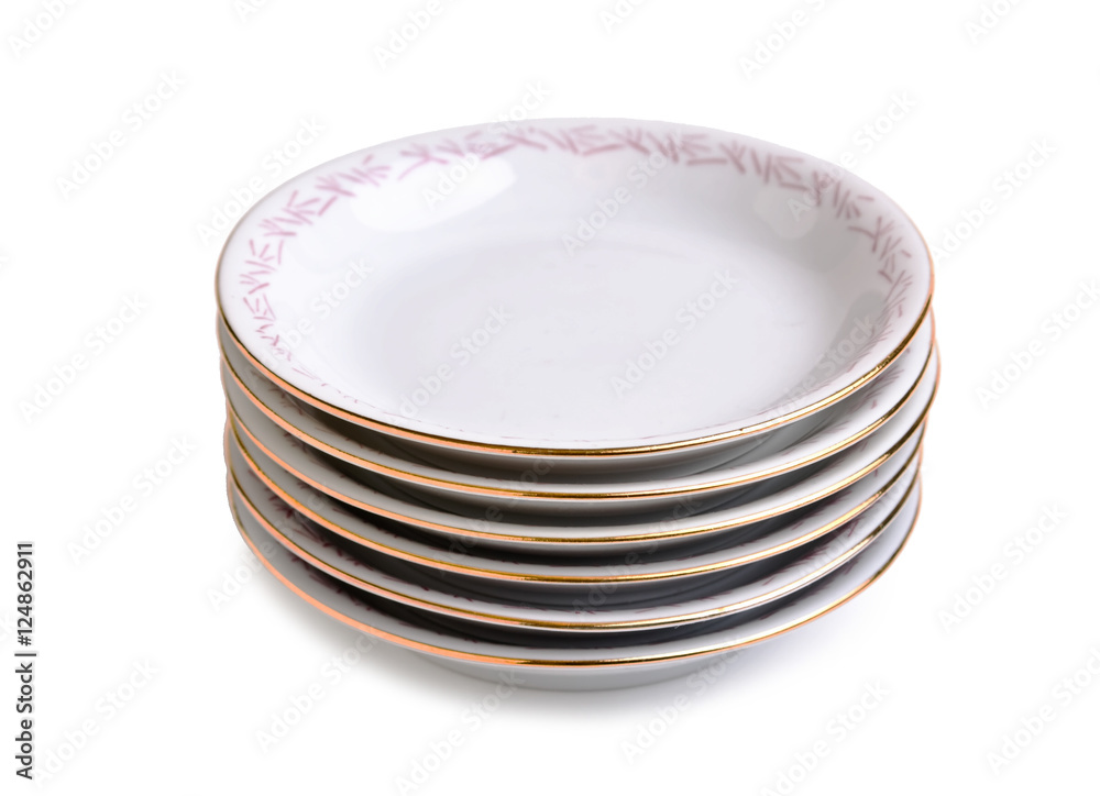 stack of porcelain plates stack of porcelain plates