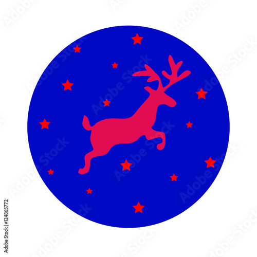 Deer in blue ball