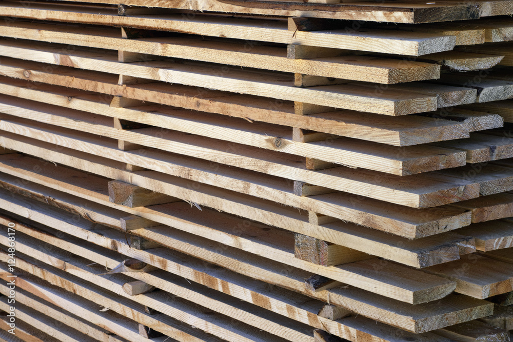 Board blanks in stack. Board blanks in stack.
