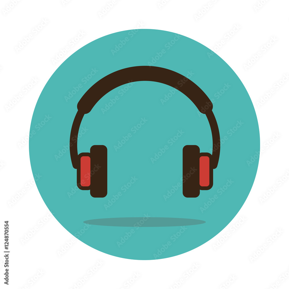 Headphone icon vector. Musical sign Headphone icon vector. Musical sign