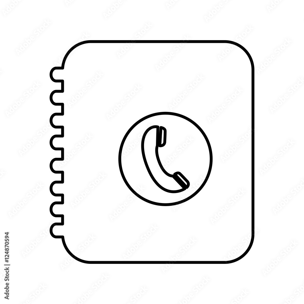 phone book pictogram icon image vector illustration design phone book pictogram icon image vector illustration design