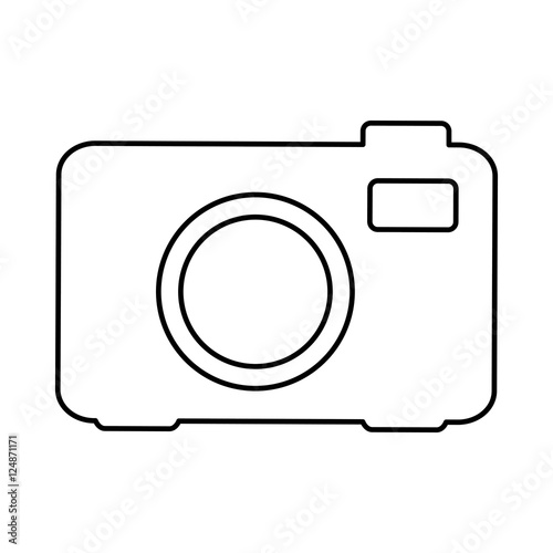 camera pictogram icon image vector illustration design 