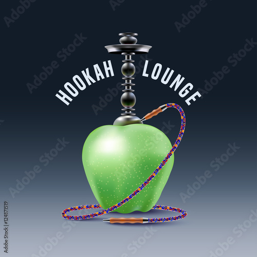 Hookah vector logo, icon, symbol, emblem, sign