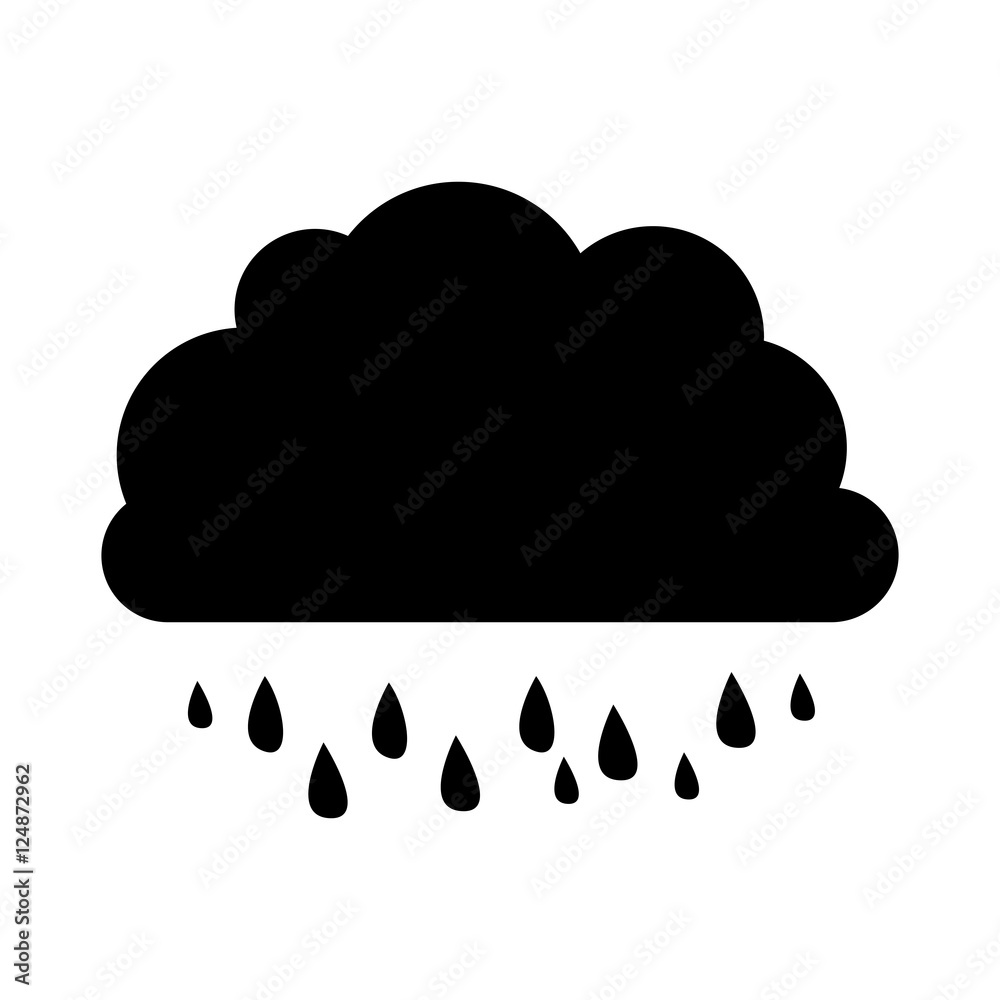 cloud and rain icon image vector illustration design cloud and rain icon image vector illustration design