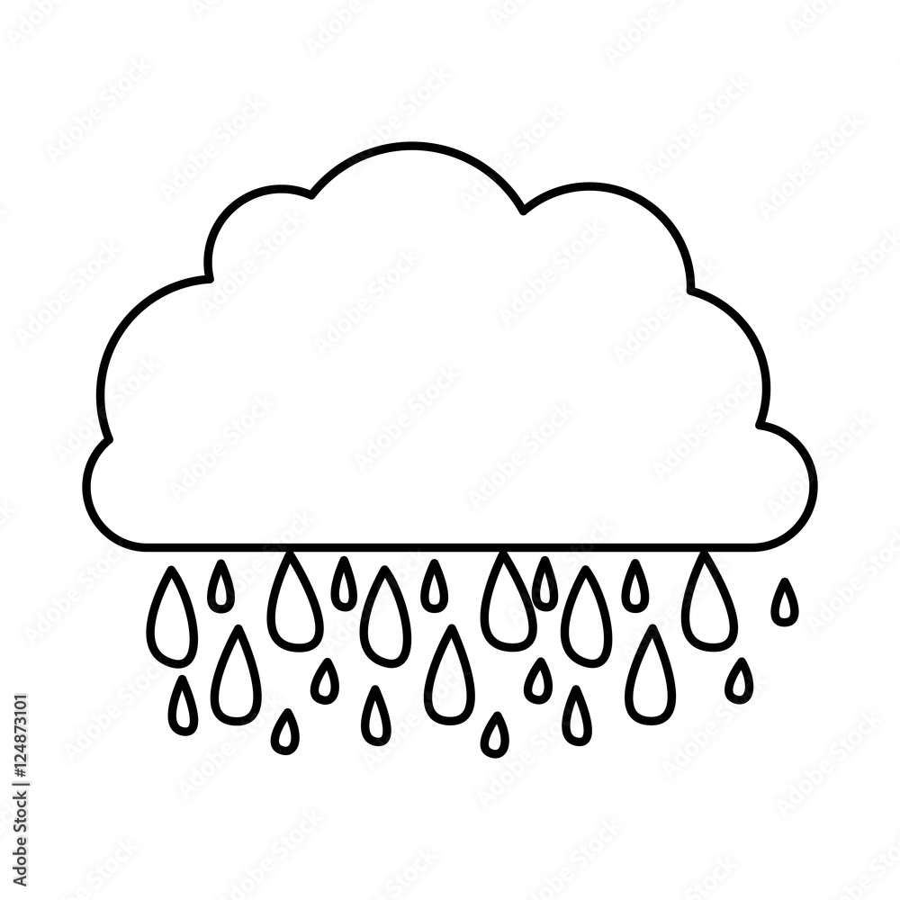 cloud and rain icon image vector illustration design cloud and rain icon image vector illustration design