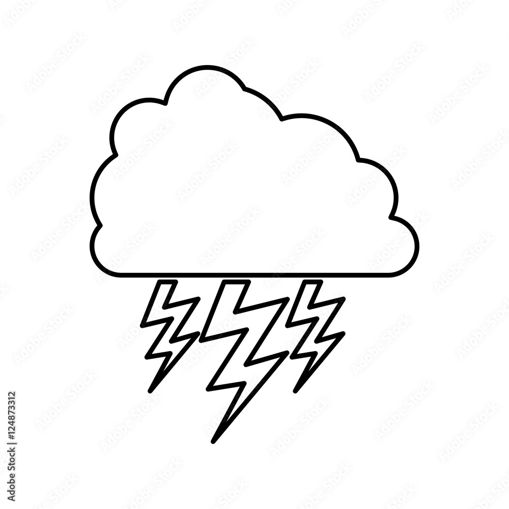 cloud with storm icon image vector illustration design cloud with storm icon image vector illustration design
