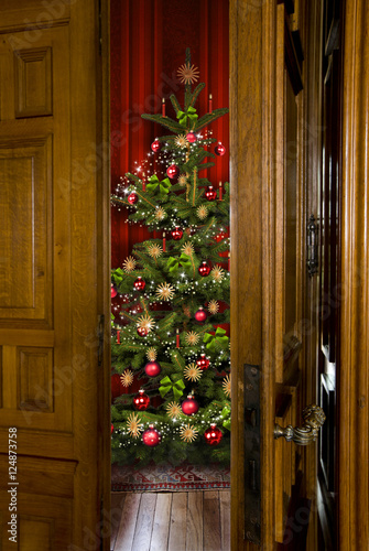 Tür ins Weihnachtszimmer