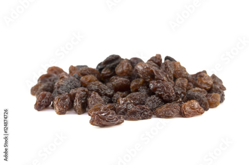 raisin isolated on white background.