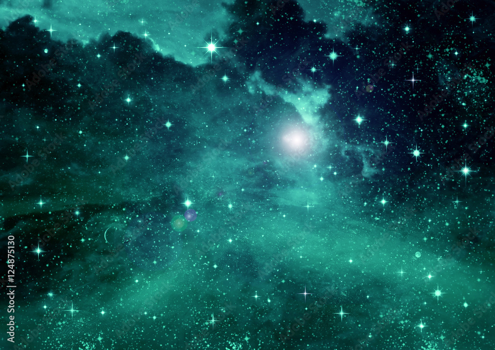 Naklejka galaxy in a free space