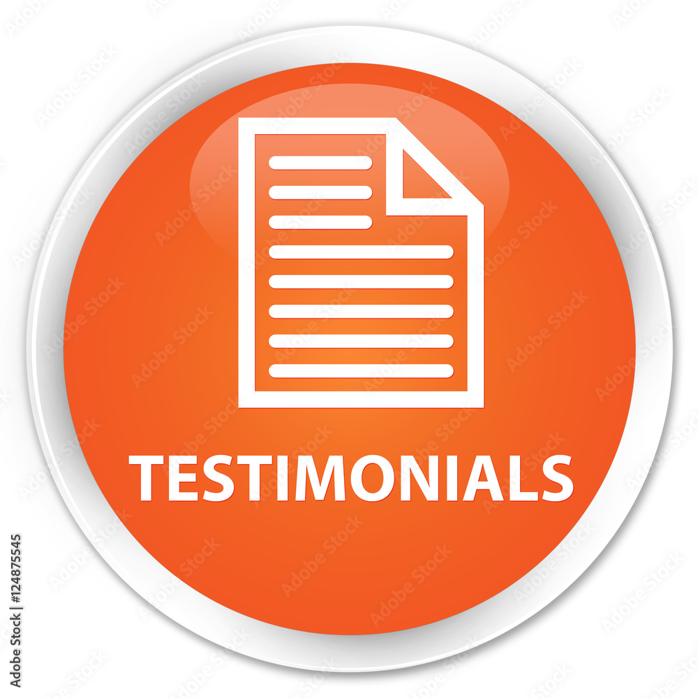 Testimonials (page icon) orange glossy round button Testimonials (page icon) orange glossy round button