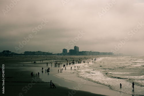 Ostend beach seascape