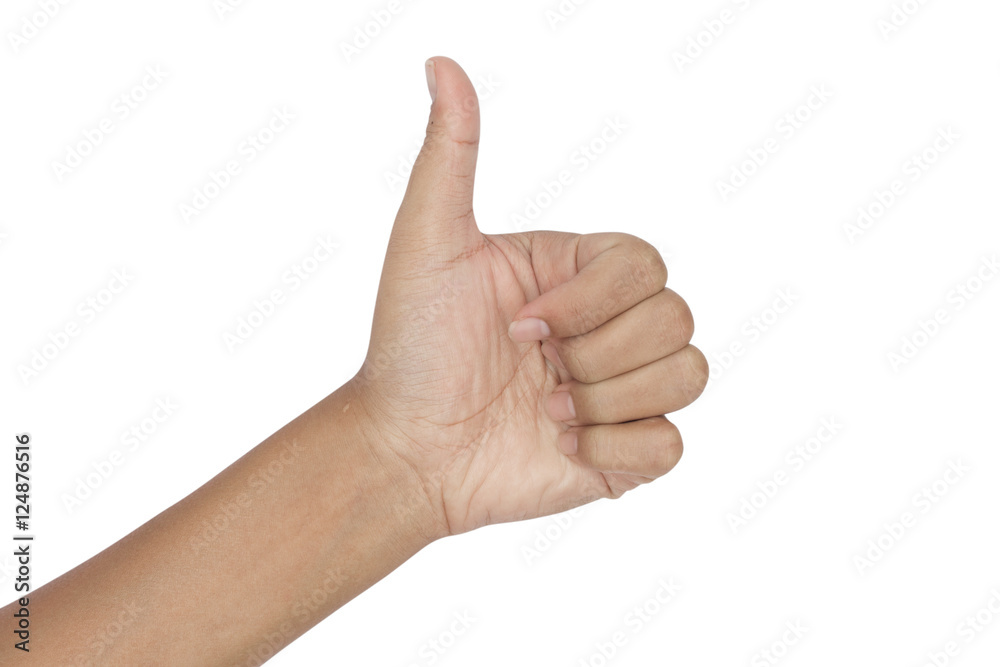 thumbs of hand isolated on a white background thumbs of hand isolated on a white background