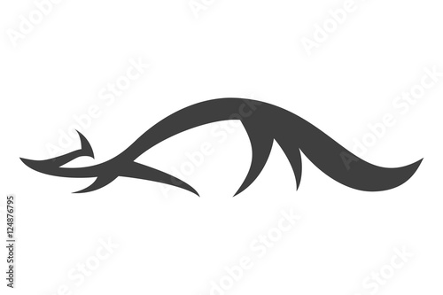 Tribal fox.Logo design.